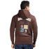 Relaxed Fit Graphic Hoodie in Brown