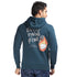 Relaxed Fit Graphic Hoodie in Blue