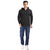 Relaxed Fit Graphic Hoodie in Black