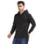 Relaxed Fit Graphic Hoodie in Black