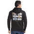 Relaxed Fit Graphic Hoodie in Black