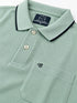 Waffle Knit Sea Green Polo
