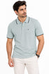 Waffle Knit Blue Polo