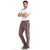 Regular Fit Mauve Track Pant