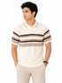 Off White Stripped Polo Tee