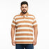 Structured Fabric Striped Polo