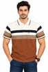 Matty Stripped Brown Polo