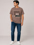 Printed Tee In Brown