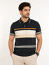 Men`s Grey Stripped Polo