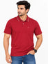 Polo T Shirt In Deep Red