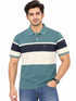 Men`s Blue Stripped Polo