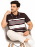 Fancy Knit Brown Polo