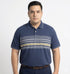 Stripped Polo in Royal Blue