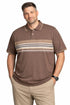 Stripped Polo in Brown