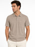Structured Jacquard Tee in Sand