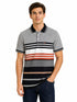 Men`s Stripped Polo In Grey