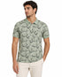 All Over Printed Polo In Olive