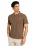 Zipped Designer Brown Polo