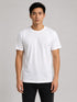Pearl White Basic Round Neck Tee