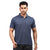 Basic Polo Tee in Greyish Blue
