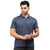 Basic Polo Tee in Greyish Blue