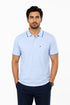 Pure Cotton Polo In Mauve Blue