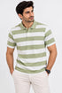 Men`s 50-50 Stripper In Green & White