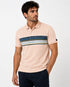 Pastel Pink Stripped Polo tee
