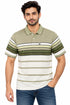 Classic Stripped Polo In Green